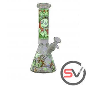 HIGH FOR LIFE RICK AND MORTY GLASS BEAKER 10inch